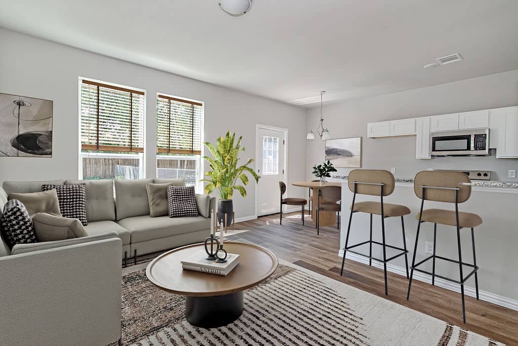 Living area at 3329 Eastland St