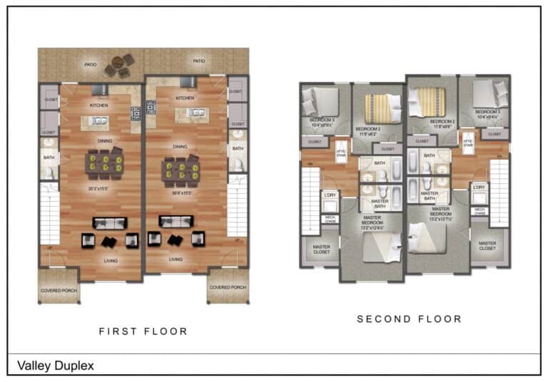Valley Duplex floor plan